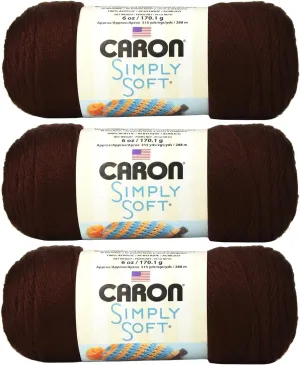 Caron - Simply Soft - Pack of 3 Solid Thread Balls 6 oz