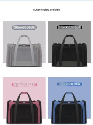 Cat Bag, Portable Crossbody Handbag, cat cage, Large Capacity, Breathable pet Bag, car-Mounted, air Dog Bag(Pink,Small)