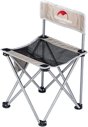 Chairs Portable Camping Chair Folding Chair Breathable Cushion Beach Camping Folding Chair Mesh for Outdoor Camp,Travel Folding Chairs,Black