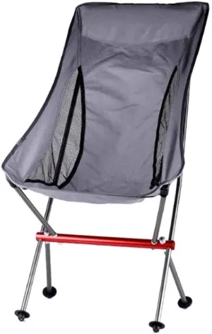 Chairs Portable Camping Chairs Mesh Breathable Back Lightweight Compact Folding Chair for Outdoors Carry Bag Included Folding Chairs,Grey