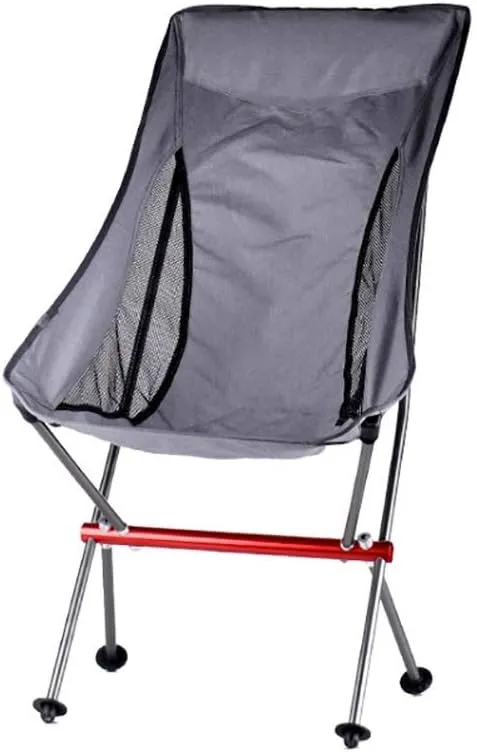 Chairs Portable Camping Chairs Mesh Breathable Back Lightweight Compact Folding Chair for Outdoors Carry Bag Included Folding Chairs,Grey