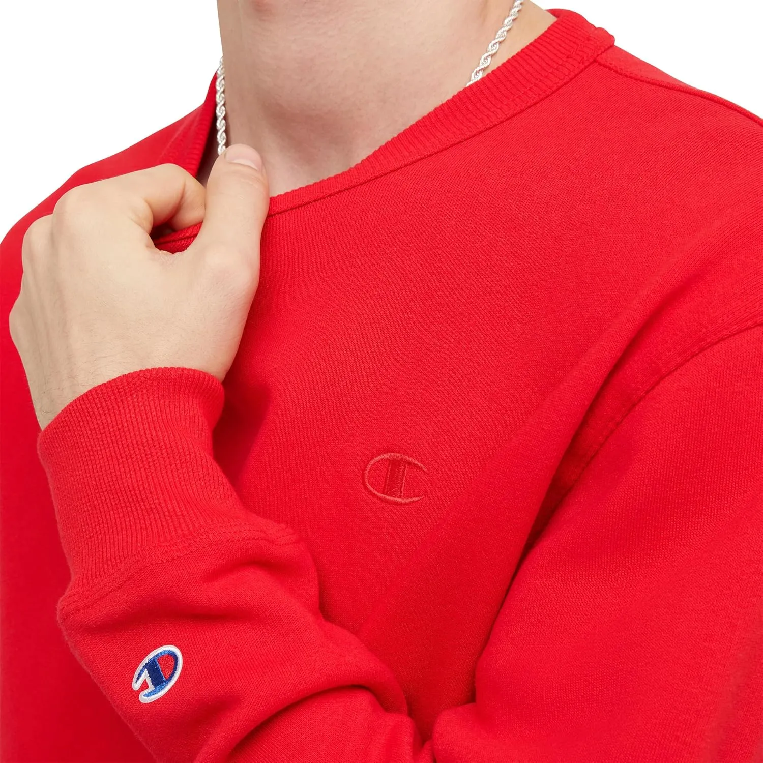 Champion Men's Crewneck, Powerblend Fleece Sweatshirt, Crewneck Sweatshirts (Reg. Or Big & Tall)