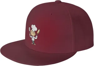 Chef with Spatula and Frying Pan Baseball Cap for Men Women Snapback Hat Trucker Flat Bill Caps Sun Hat