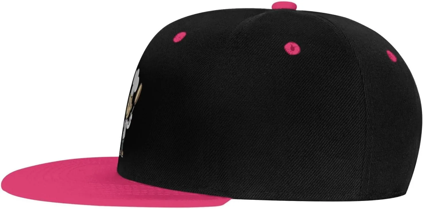 Chef with Spatula and Frying Pan Snapback Hat for Men Women Baseball Cap Trucker Flat Bill Hats Dad Caps