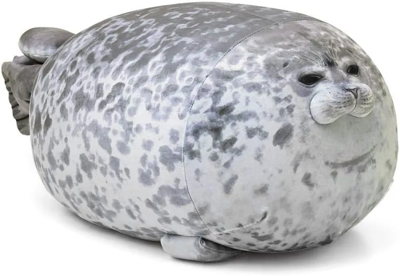 Chubby Blob Seal Pillow Soft Stuffed Cotton Plush Animals Toy 17.6 Inch