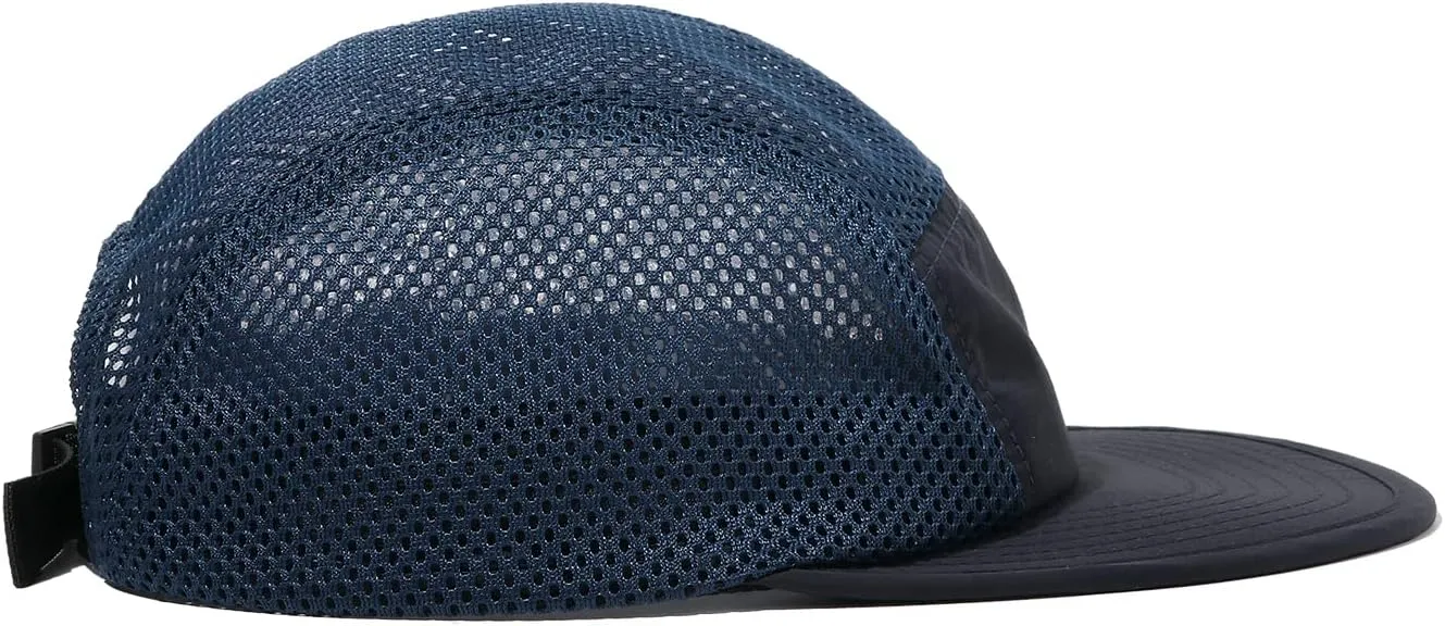 CLAPE Mesh Flat Brim Ball Cap Trucker 5-Panel Hat Quick Dry Baseball Cap Sports Running Hat Snapback Workout Dad Hats