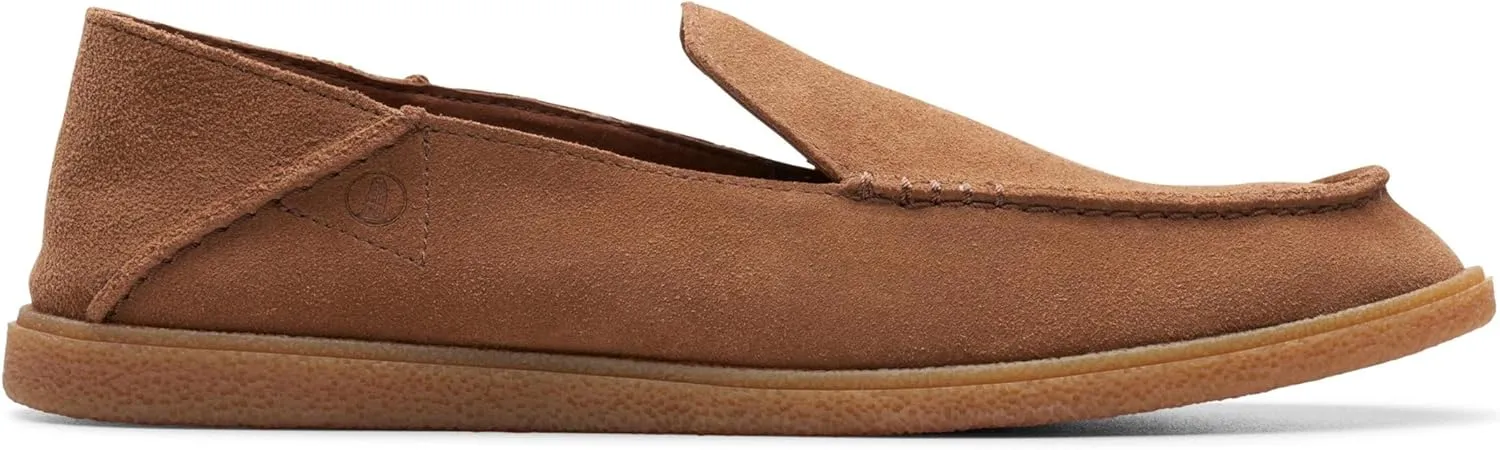 Clarks Men's Clarkbay Step Flat Slipper, Cola Suede, 10 Men