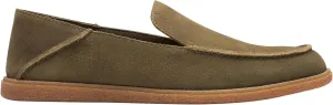Clarks Men's Clarkbay Step Flat Slipper, Olive Suede, 11 Men