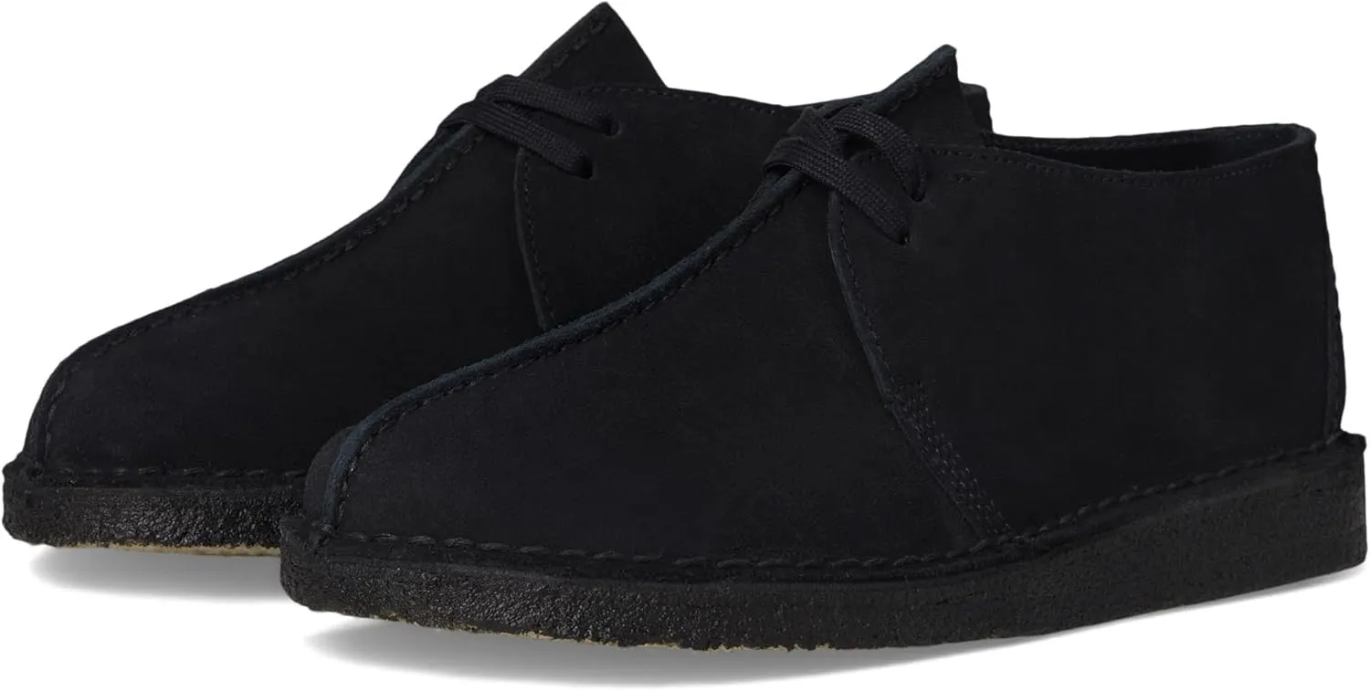 Clarks Men's Desert Trek Oxford, Black Suede, 9.5