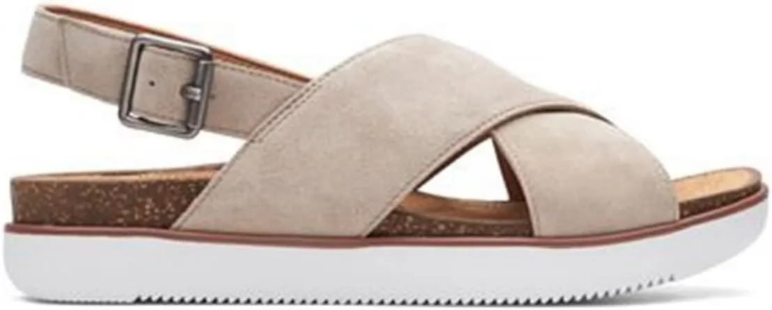 Clarks Women's Elayne Cross Flat Sandal