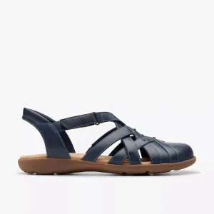 Clarks Women's Elizabelle Sea Navy Leather 26177121