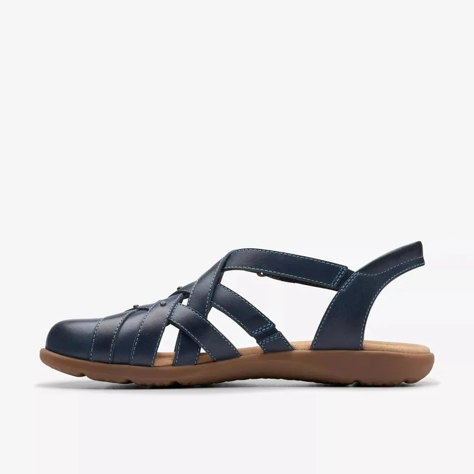 Clarks Women's Elizabelle Sea Navy Leather 26177121
