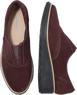 Clarks Women's Sharon Sail Loafer, Burgundy, 9