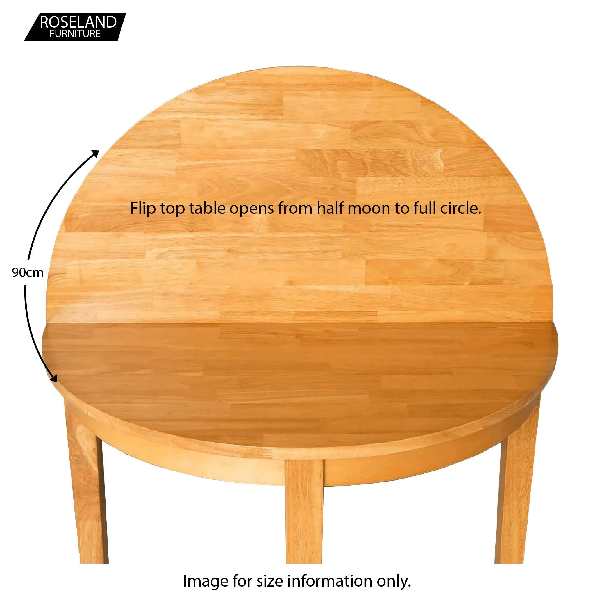 Classic Moon Oak Oxford Light Holiday special Half Table