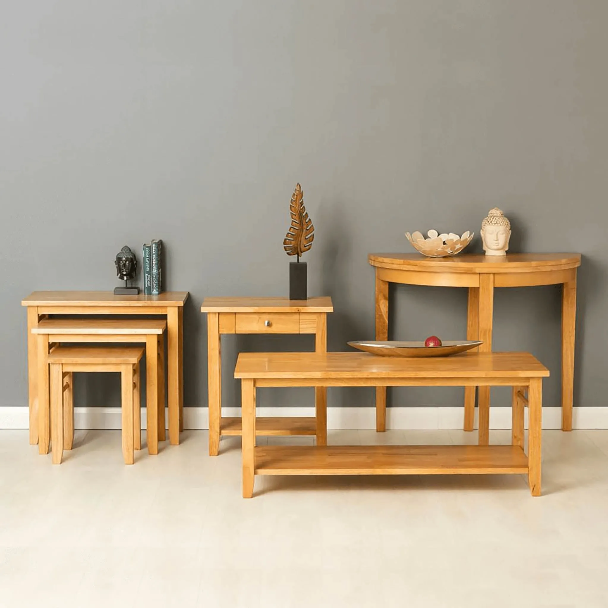 Classic Moon Oak Oxford Light Holiday special Half Table