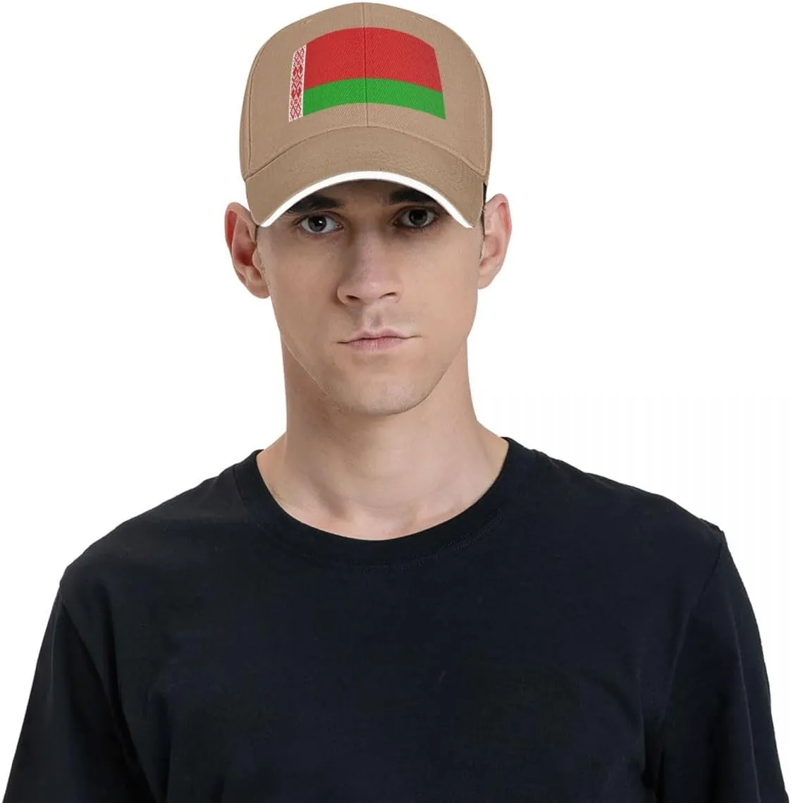 Classic Sandwich Baseball Cap-Belarus Flag Adjustable Unisex Sports Hat for Running Outdoor Four Seasons Comfortable