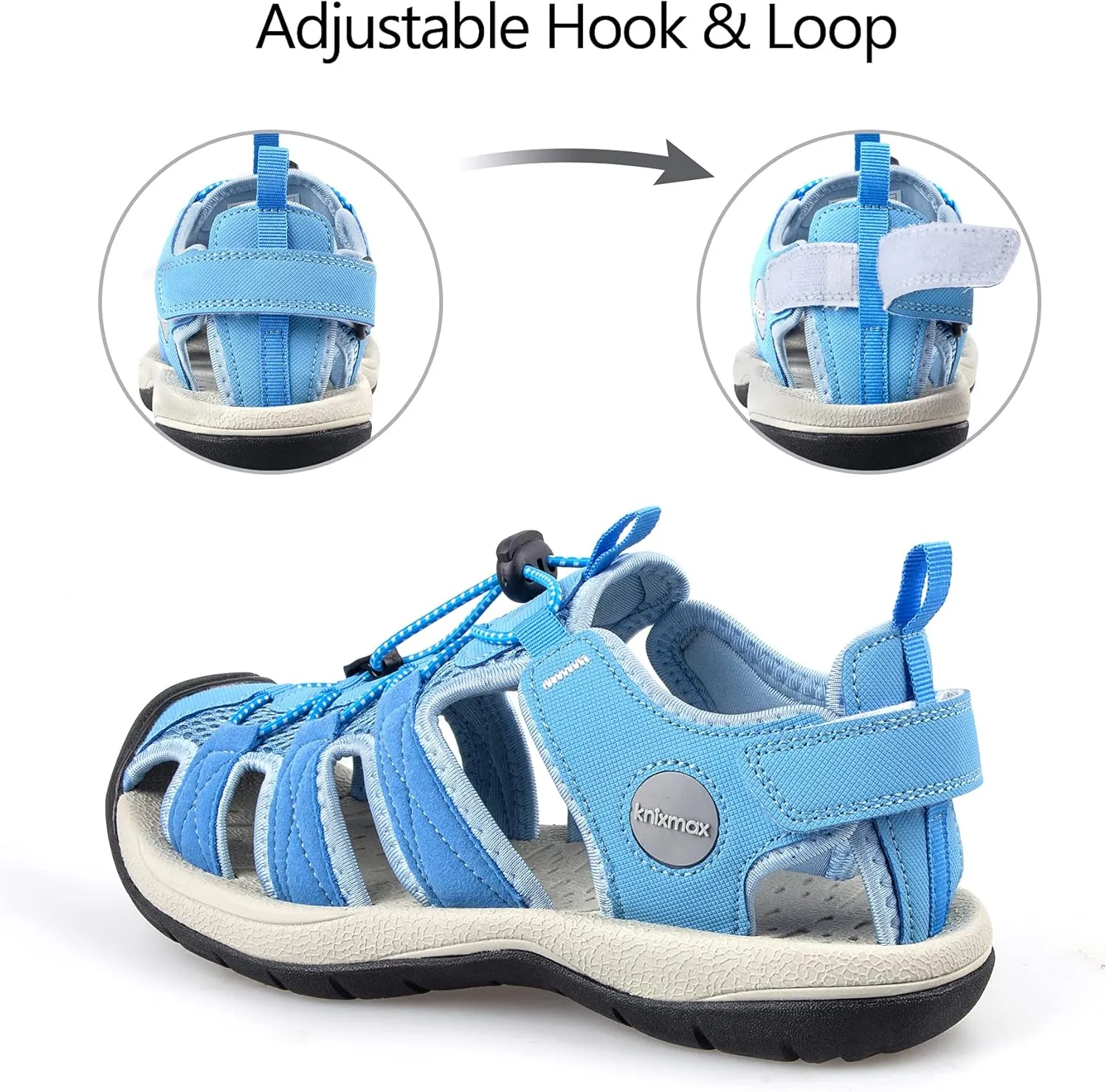 Closed Toe Hiking Sandals for Women Sport Sneaker Sandal Outdoor Red Female Lace-up Water Shoes Size 6-10
