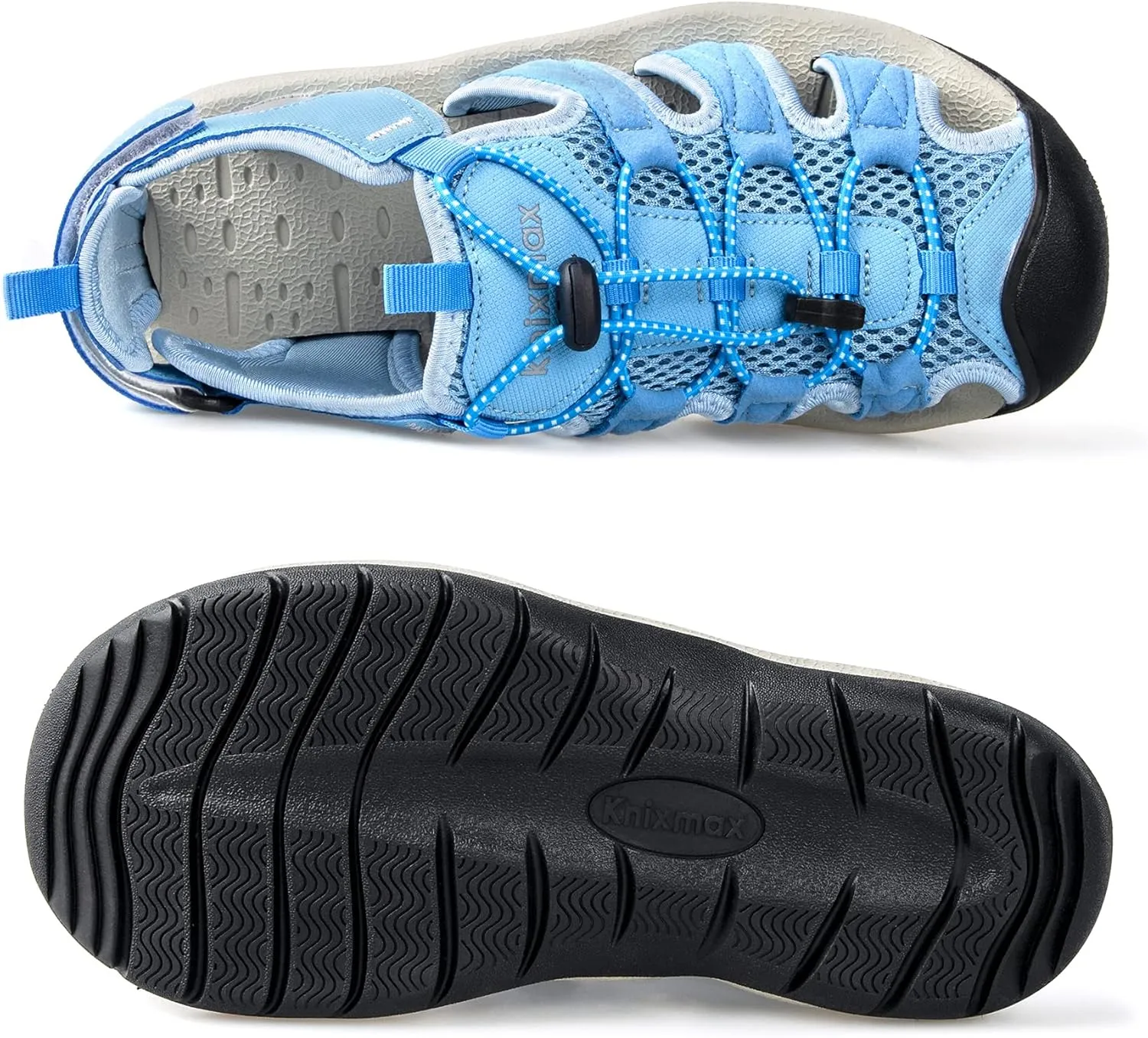 Closed Toe Hiking Sandals for Women Sport Sneaker Sandal Outdoor Red Female Lace-up Water Shoes Size 6-10