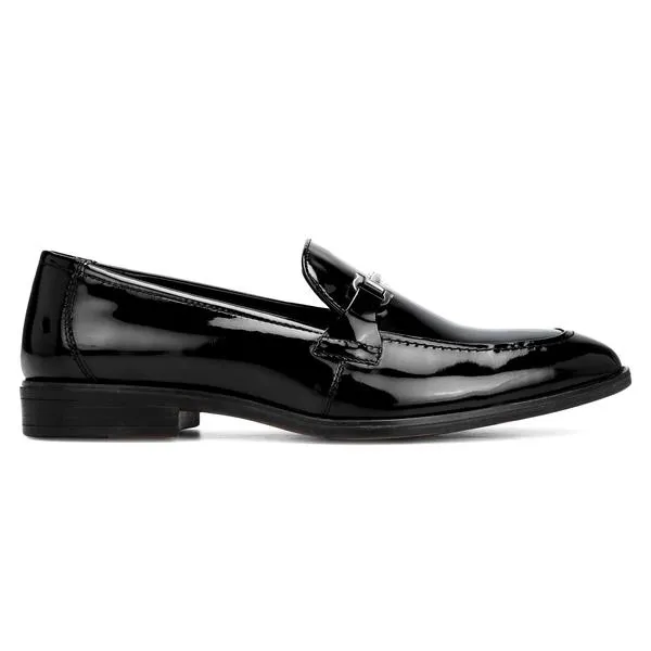 Cobb: Patent Black Bit Loafer