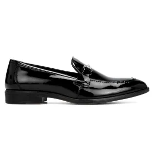 Cobb: Patent Black Bit Loafer