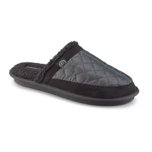 Cobian: Men's Happy Camper Mule - Black Warm and Fuzzy Slipper