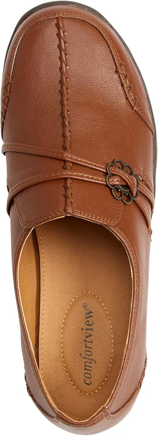 Comfortview Women's The Natalia Slip-On Flat (Wide Widths Available)