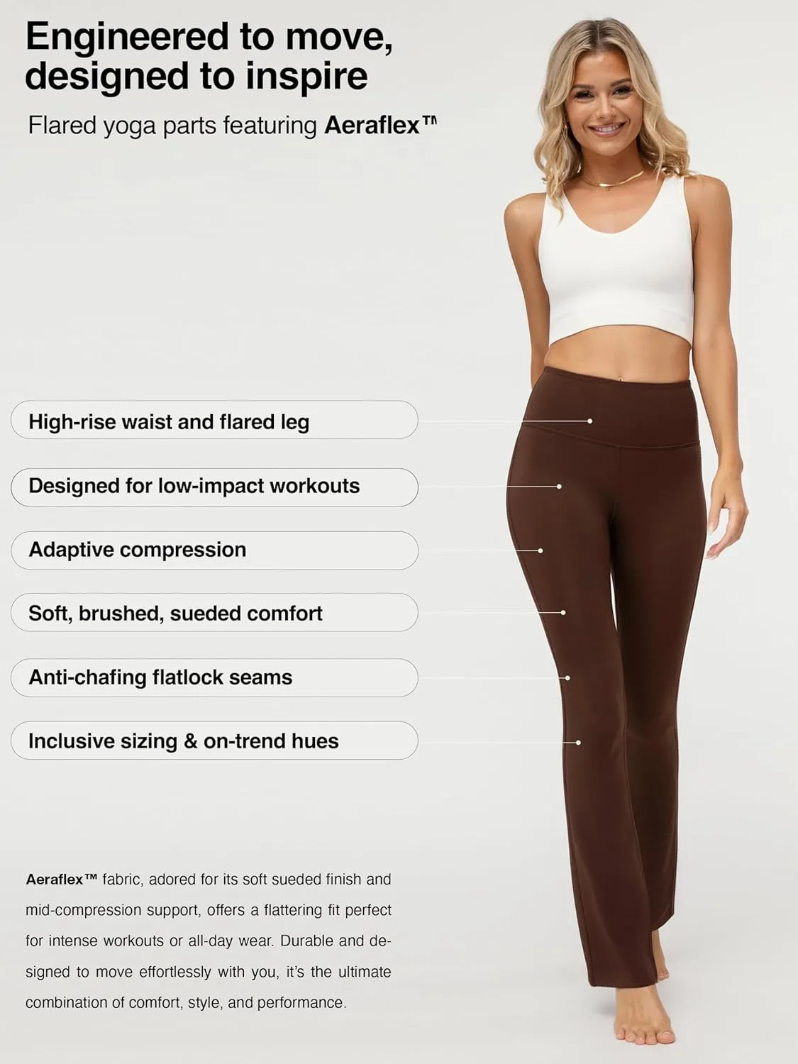 Conceited Leggings for Women - High Rise Active Tummy Control - Soft Sueded Adaptive Compression (Available in Plus Size)