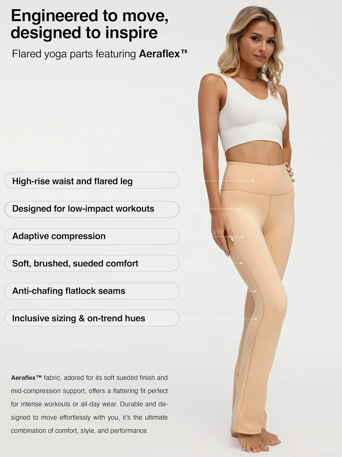 Conceited Leggings for Women - High Rise Active Tummy Control - Soft Sueded Adaptive Compression (Available in Plus Size)