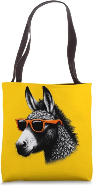 Cool Mule Wearing Sunglasses Graphic Art Tote Bag