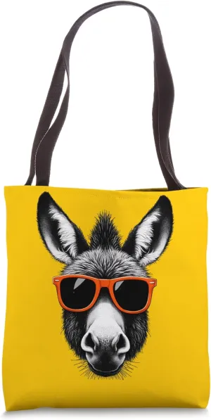 Cool Mule Wearing Sunglasses Graphic Art Tote Bag