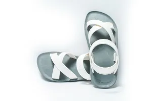 Cross Plus Grey Sole White Strap
