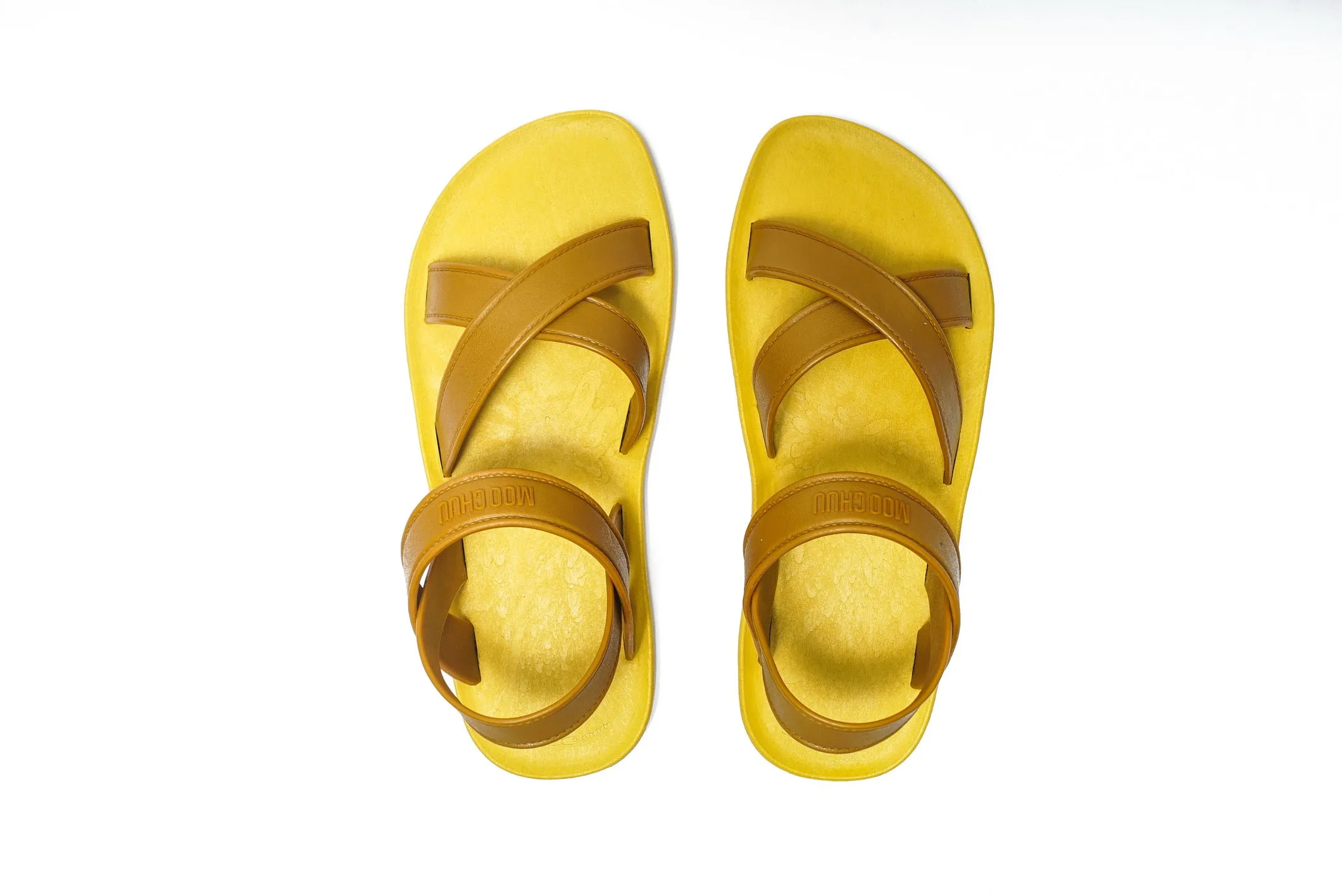 Cross Plus Yellow Sole Caramel Strap
