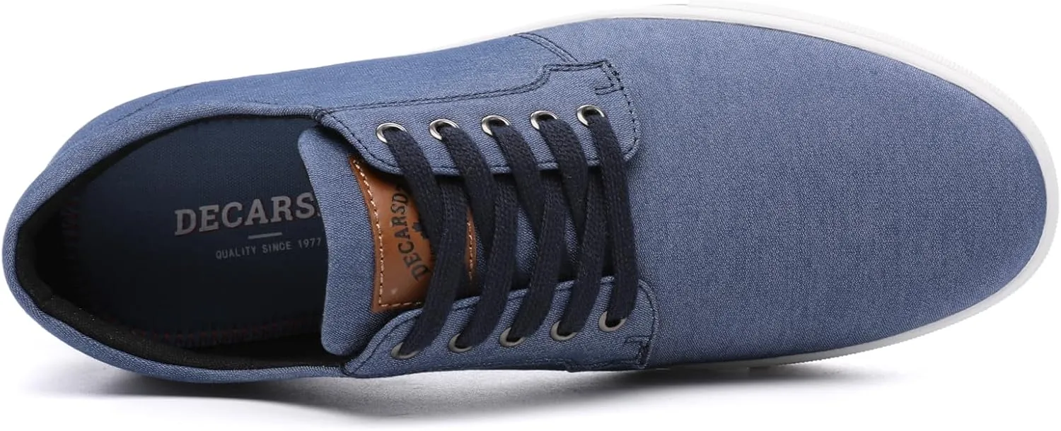 DECARSDZ Men's Fashion Dress Sneakers Comfortable Casual Skate Shoe Walking Oxford Shoes