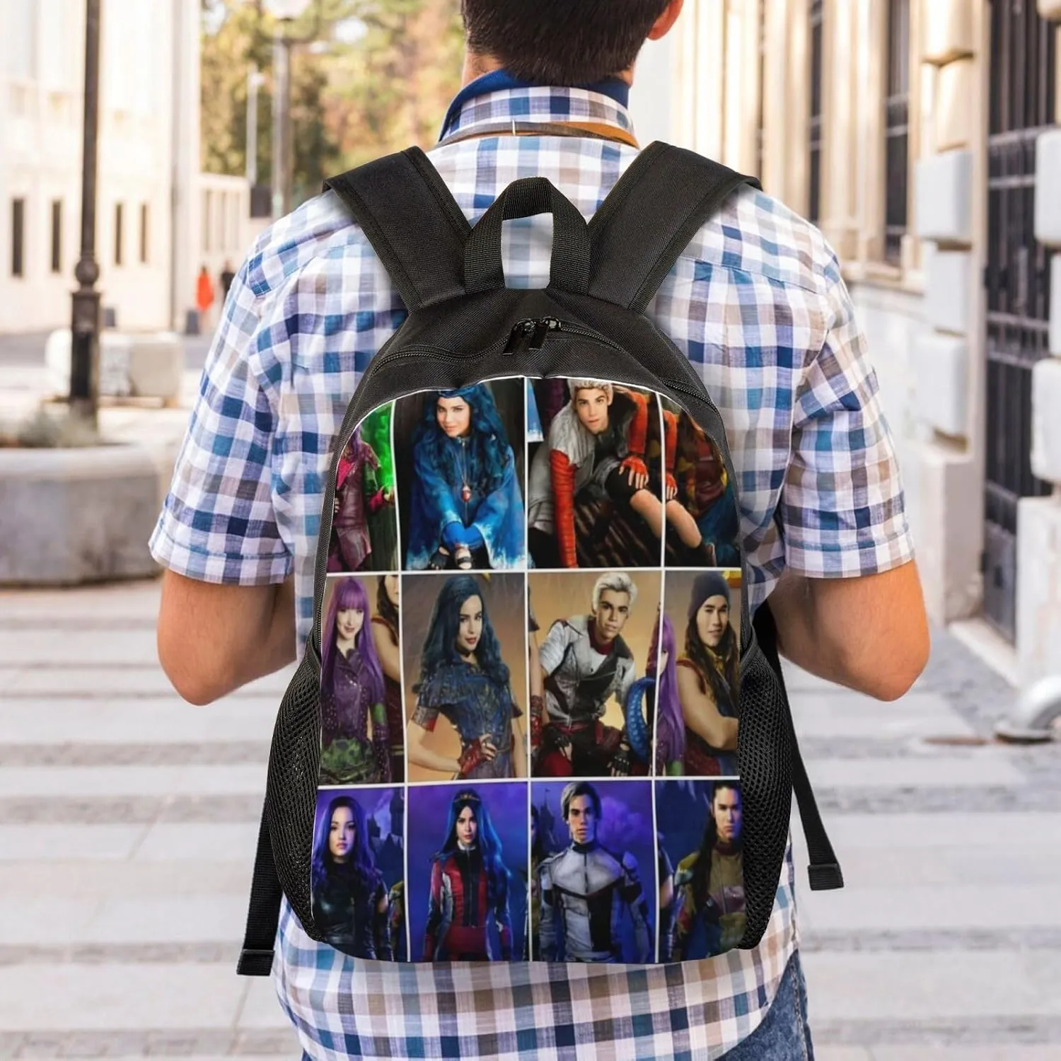 Desc-endants 3 Backpack, 17 inch casual large capacity cute travel sports backpack lightweight