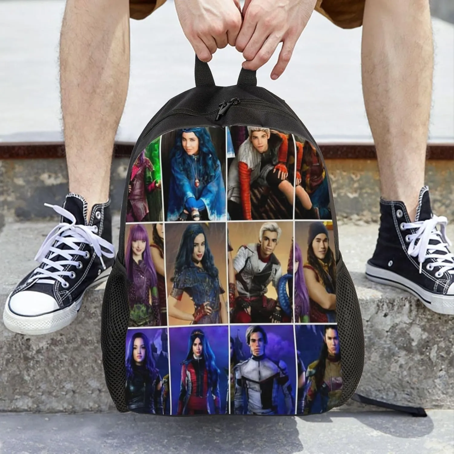 Desc-endants 3 Backpack, 17 inch casual large capacity cute travel sports backpack lightweight