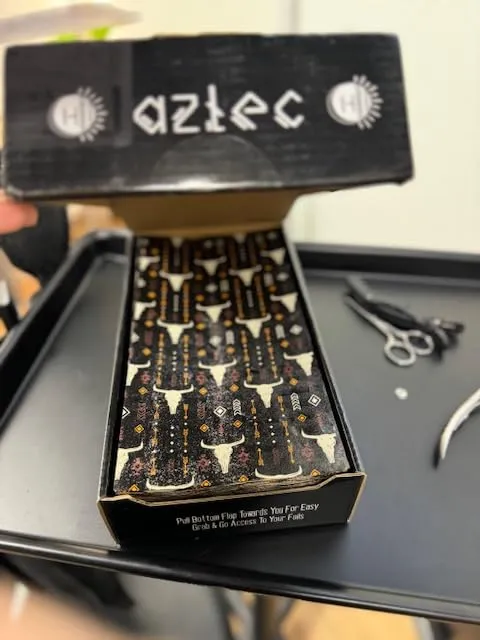 Designer Hair Foils, Classic Size 5x10 inches 500 Pre-Cut Sheets, Textured & Grippy (Aztec Collection Classic Size)
