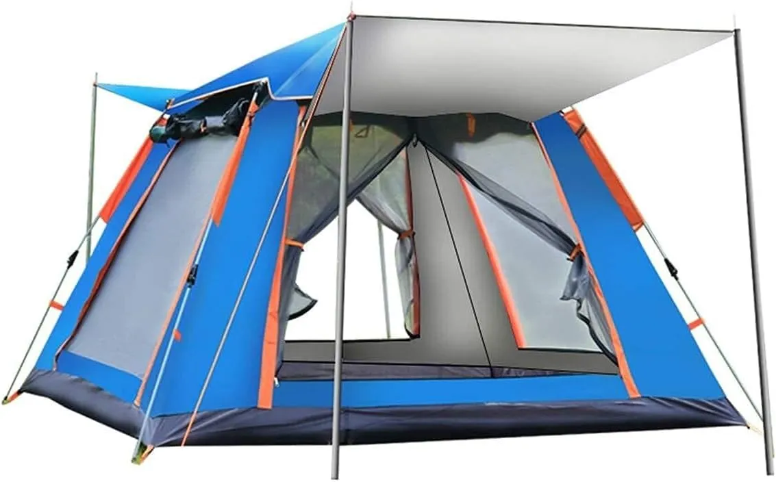 Dome Camping Tent 3-5person 4 Season Double Layers Waterproof Anti-UV Windproof Tents Family Outdoor Camping Tent