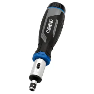 Draper Soft Grip Ratchet Screwdriver & Bit Set 1/4" 13 Piece