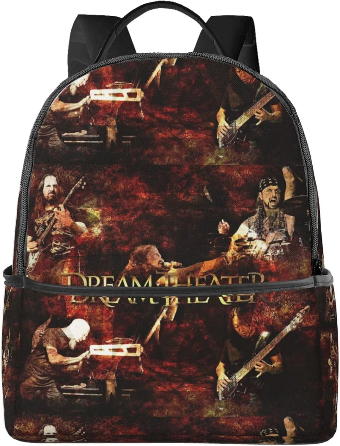 Dream Rock Theater Unisex Casual Backpack Lightweight Travel Bag Classic Laptop Daypack Backpack Men Women, Black
