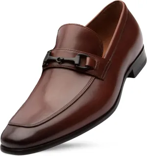 Dunross & Sons Mens Shoes. Dress Leather Shoes, Leather Bit Loafer. Grayson Versatile Slip-On with Leather Lining and Ortholite Comfort Insoles.