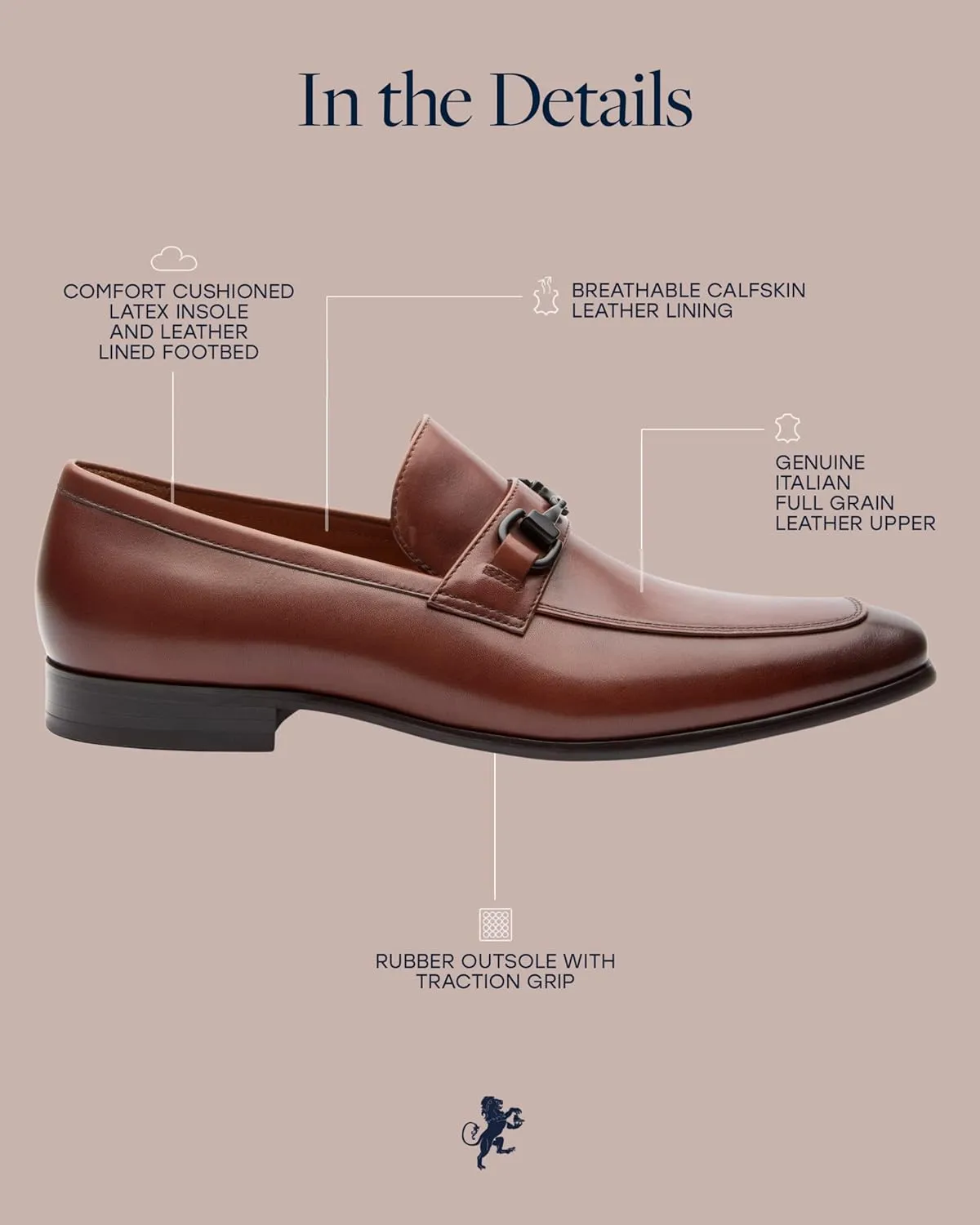 Dunross & Sons Mens Shoes. Dress Leather Shoes, Leather Bit Loafer. Grayson Versatile Slip-On with Leather Lining and Ortholite Comfort Insoles.