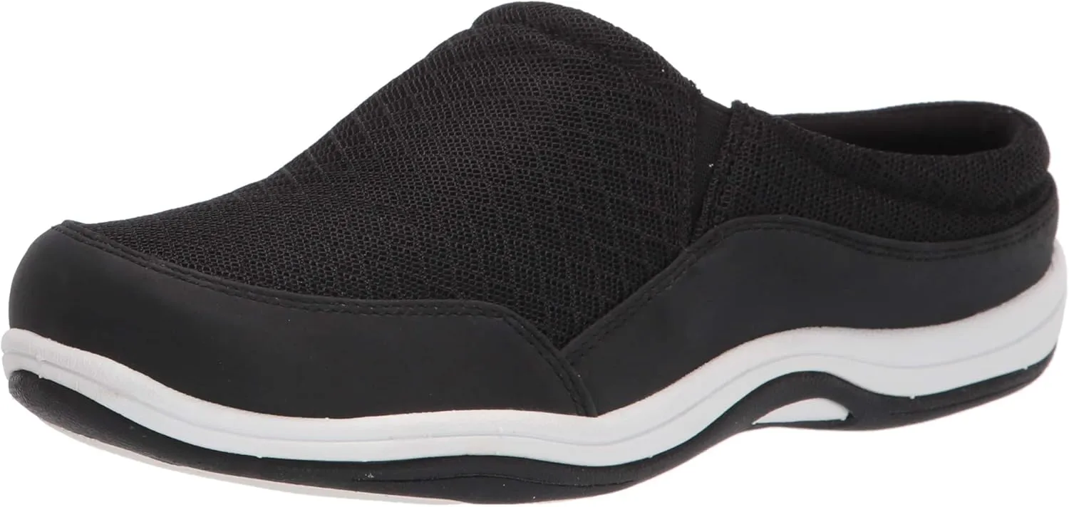 Easy Street Women's Athleisure Shoe Mule, Black, 6.5