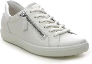ECCO Women's Soft 7 Side Zip Lace Sneaker