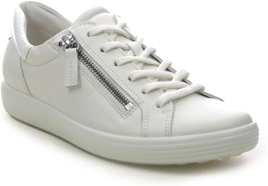 ECCO Women's Soft 7 Side Zip Lace Sneaker