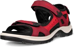 ECCO Women's Yucatan Sport Sandal, Brick/Chili RED Nubuck, 11-11.5