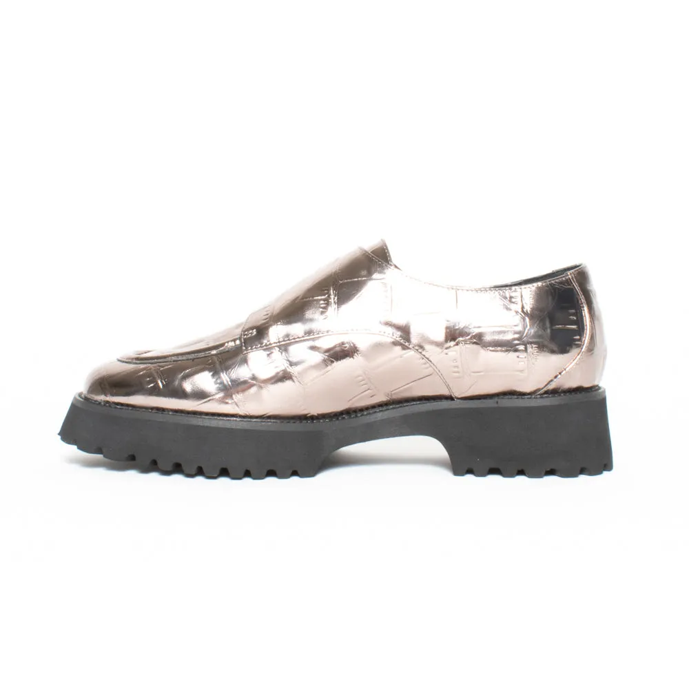 Ella Pewter Croc Emboss
