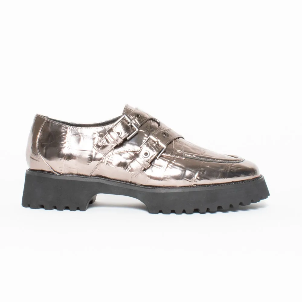 Ella Pewter Croc Emboss
