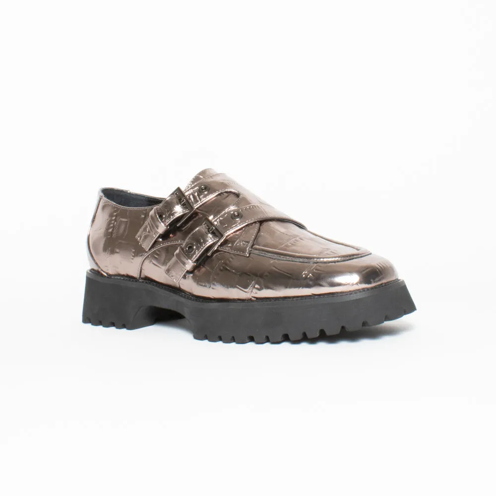 Ella Pewter Croc Emboss