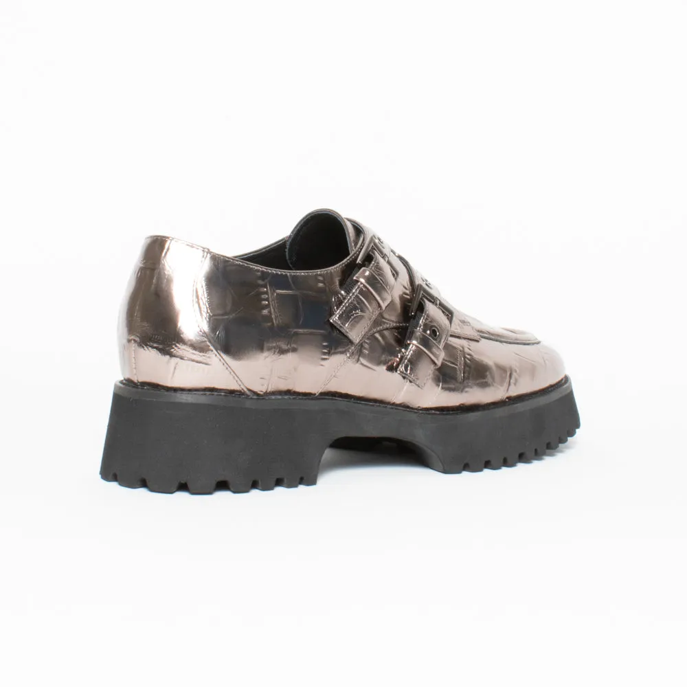 Ella Pewter Croc Emboss