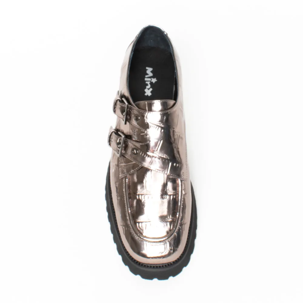 Ella Pewter Croc Emboss